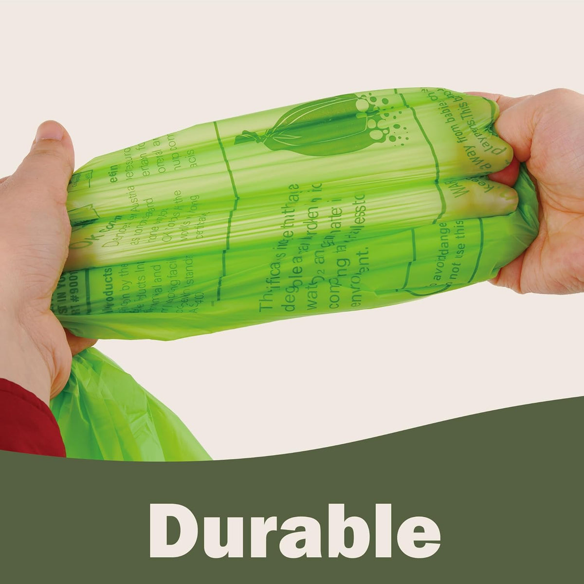Compost Bags 4-5 Gallon with Handles Tie Extra Thick 0.78 Mils Wastebasket Liners Bags for Kitchen