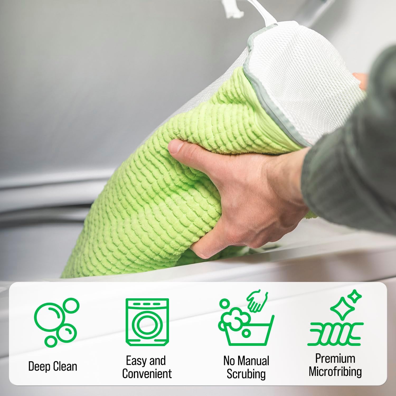 Rockin'Green Shoe Washing Machine Bag - 360° Deep Clean Shoe Washing Bag - Shoe Bag for Washing