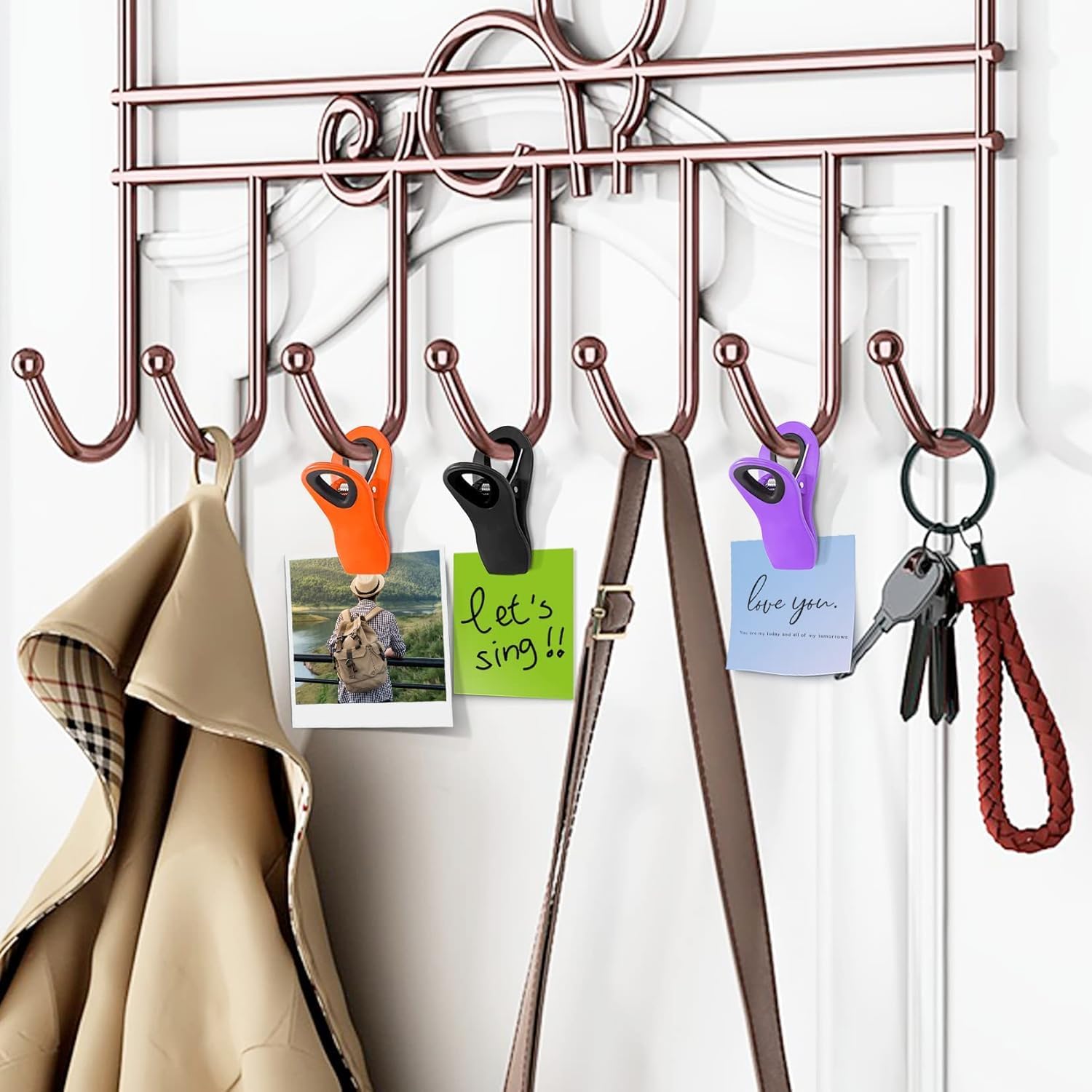 FINDMAG 24 Pack Chip Clips with Magnets – Multicolor Plastic Bag Clips for Food Storage, Snack