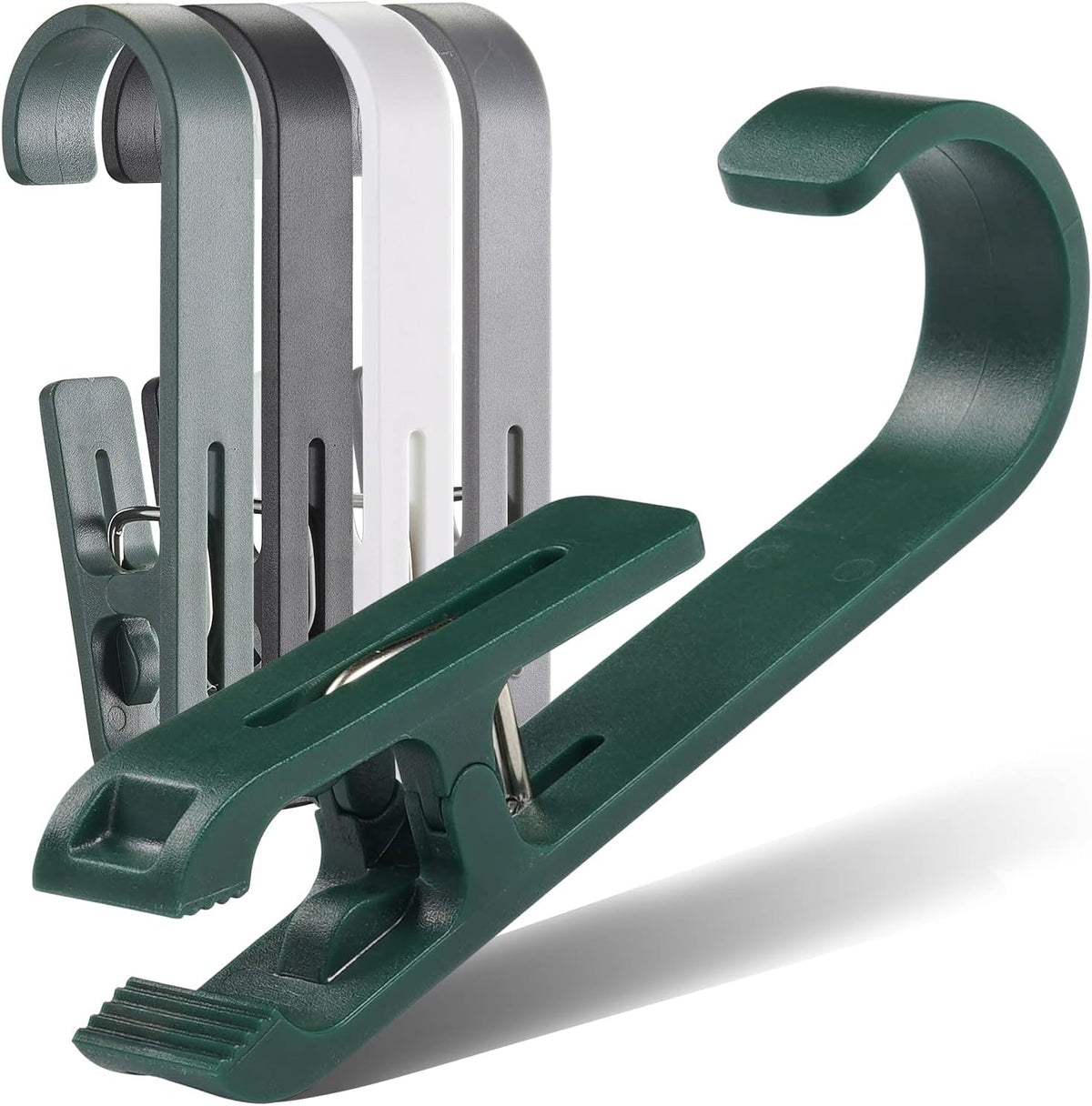 12 Pcs Large Clothes Pins Towel Clips, Multipurpose Clothes Pins Hook, Strong Plastic Clothes