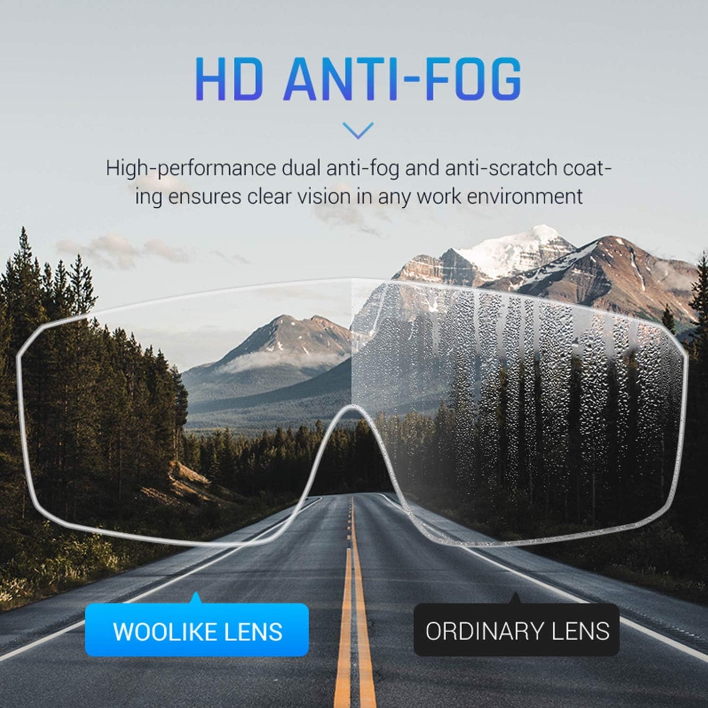Safety Goggles Medical Goggles Fit Over Eyeglasses Anti-Fog Safety Glasses Clear Lab Goggles