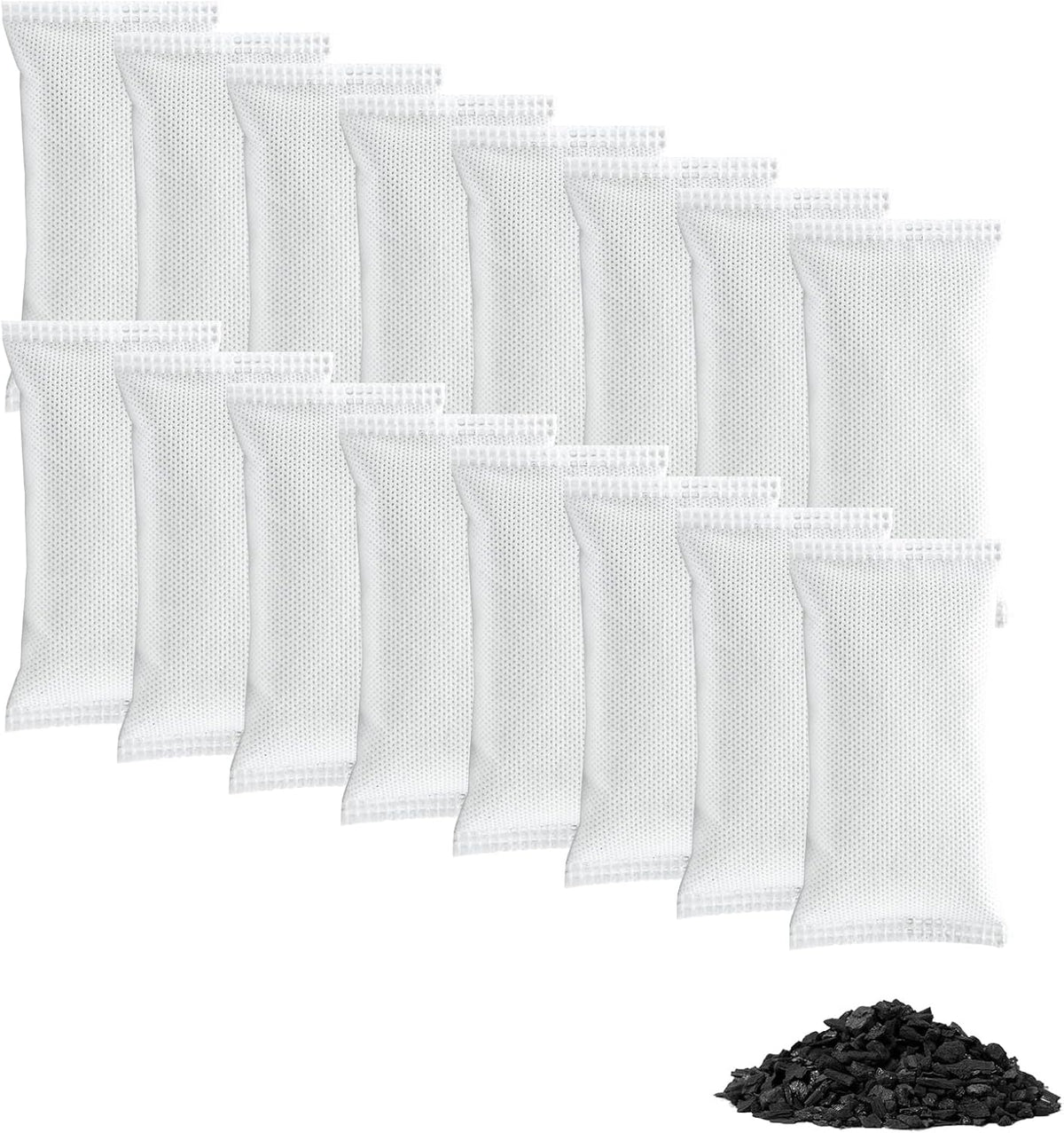 16 Pack Shoe Deodorizer Bags,Activated Charcoal Odor Absorber,Closet Deodorizer Odor Eliminator For