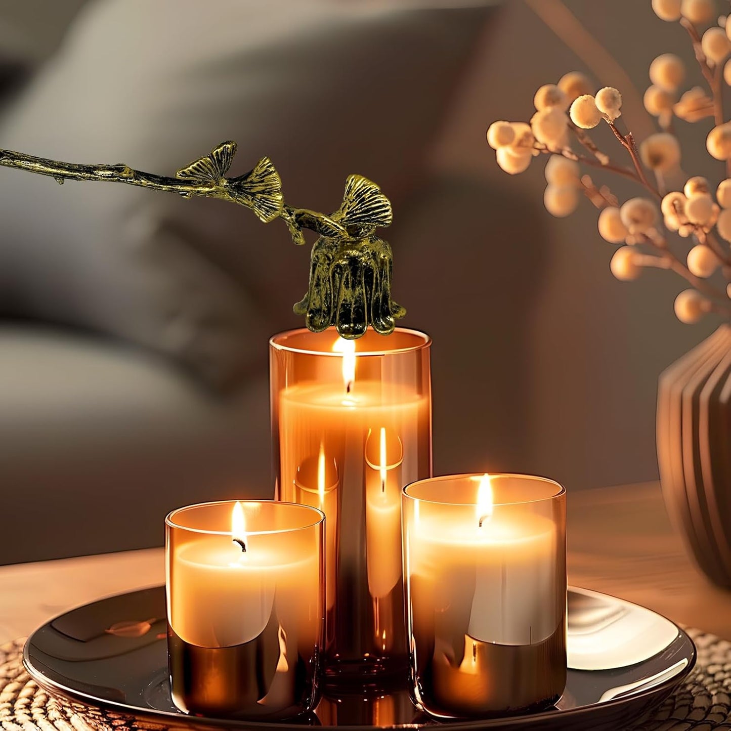 Candle Snuffer, Candlesnuffers Wick Snuffer Candle Extinguisher Accessory for Putting Out