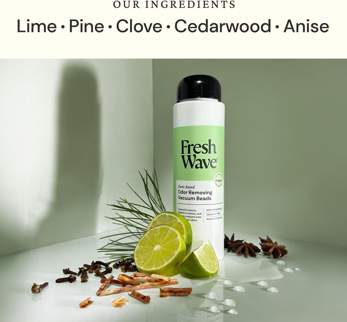 Fresh Wave Vacuum Odor Eliminating & Deodorizer Beads, 5.25 oz. - Safer Odor Relief, Natural