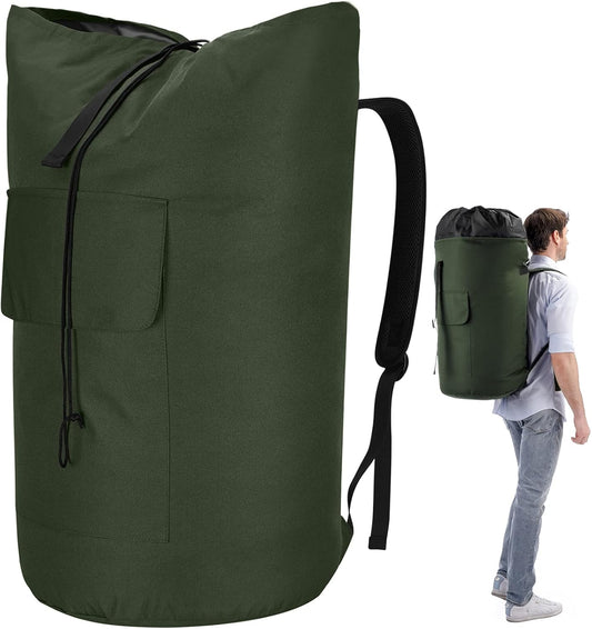 Laundry Bags Extra Large Heavy Duty, 115L Laundry Backpack, Sturdy Laundry Bag with Shoulder
