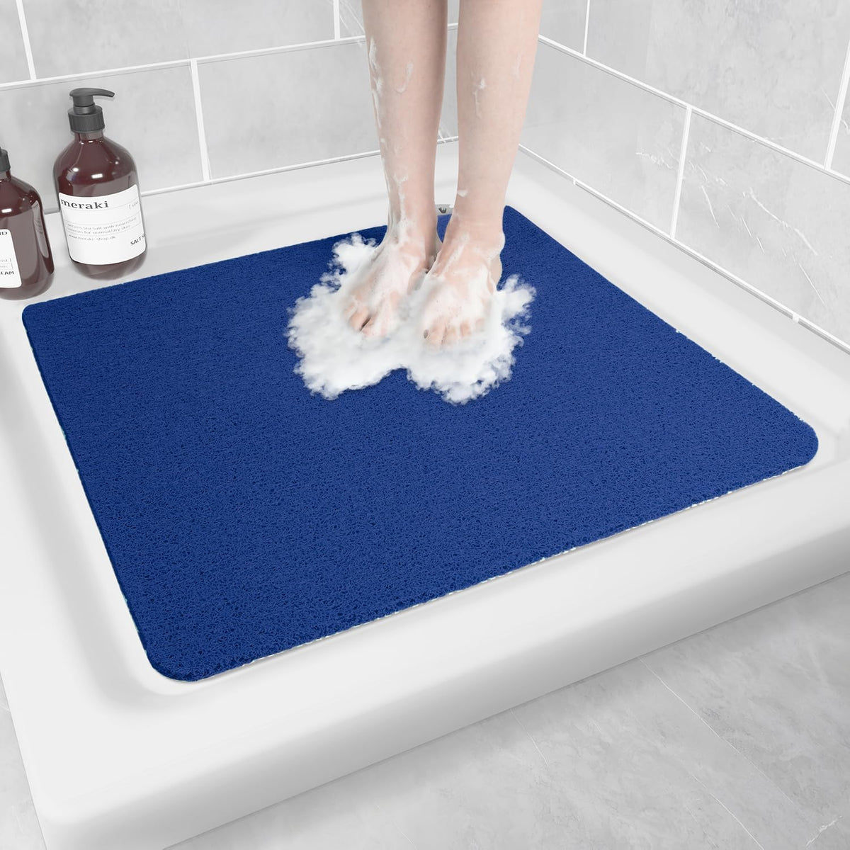 Non-Slip Bathtub Mat, Anti Slip Shower Mat, Fast Drying Bathtub Mats, Foot Scrubber Mat, Anti Slip