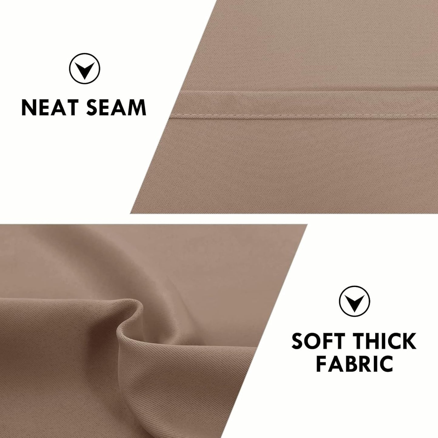 DWCN Blackout Curtains for Living Room Thermal Insulated, Energy Saving & Noise Reducing Bedroom