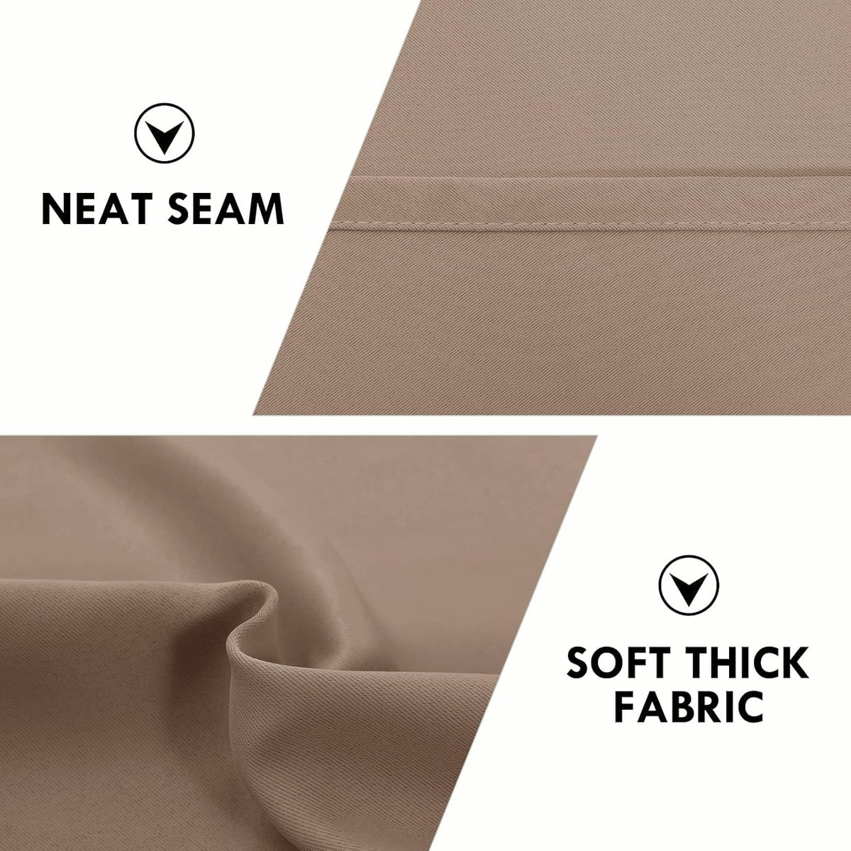 DWCN Blackout Curtains for Living Room Thermal Insulated, Energy Saving & Noise Reducing Bedroom