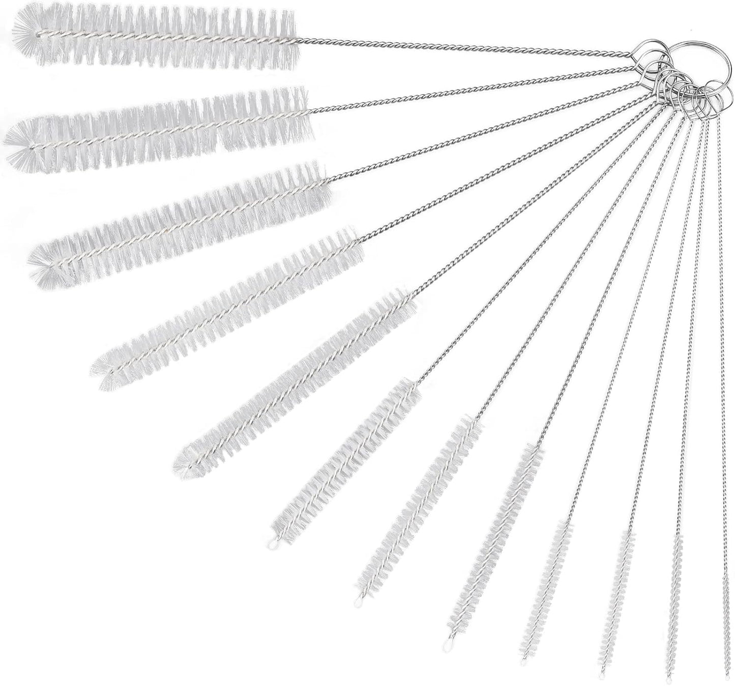 Straw Cleaner Brushes Sets, 12 Pieces 8.2 Inch Botthle Cleaning Brush and Nylon Tube Brush Brush