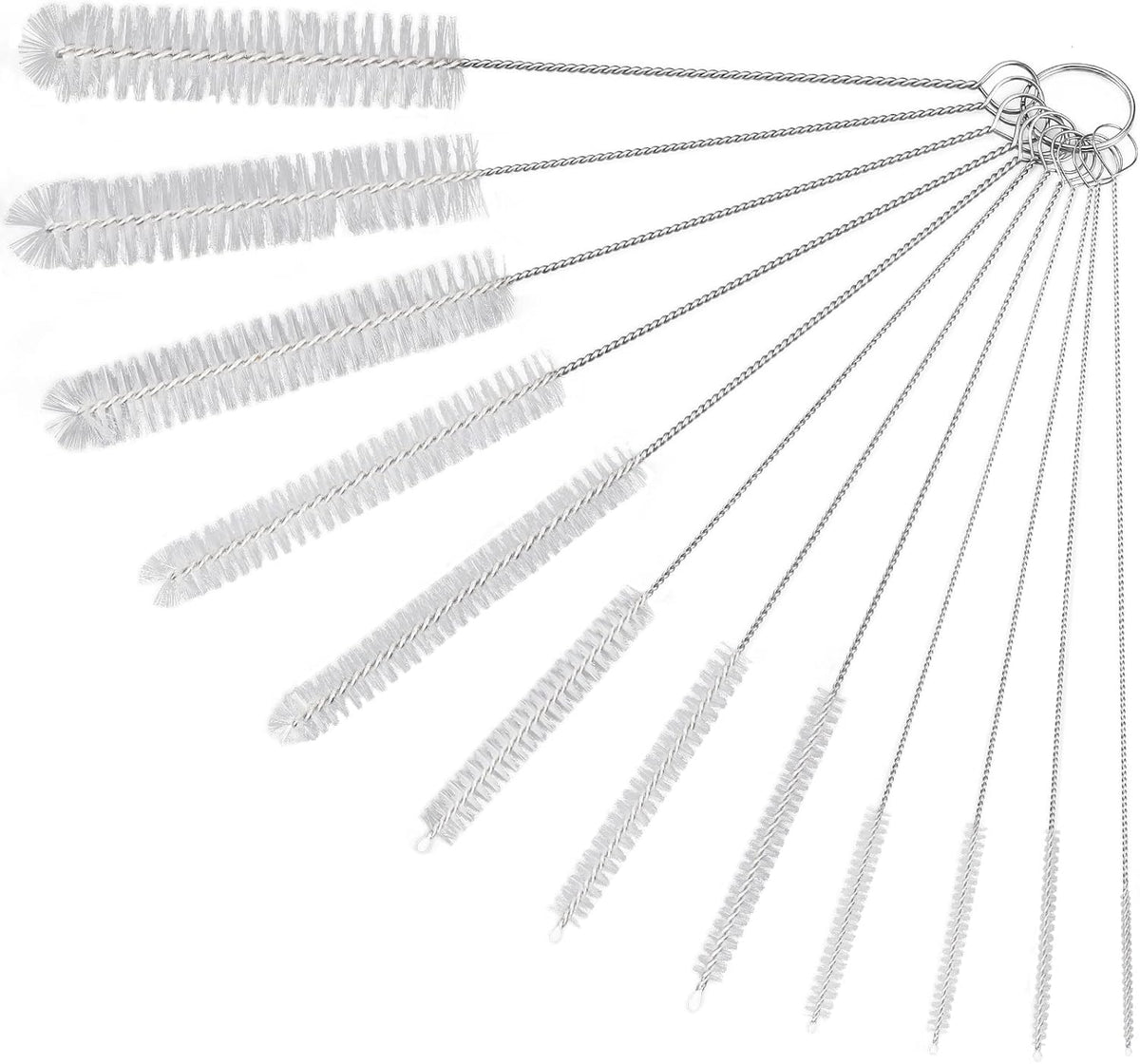 Straw Cleaner Brushes Sets, 12 Pieces 8.2 Inch Botthle Cleaning Brush and Nylon Tube Brush Brush