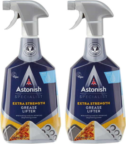 Astonish Specialist Extra Strength Grease Lifter With Baking Soda - No Scrub De-Greaser Formula For