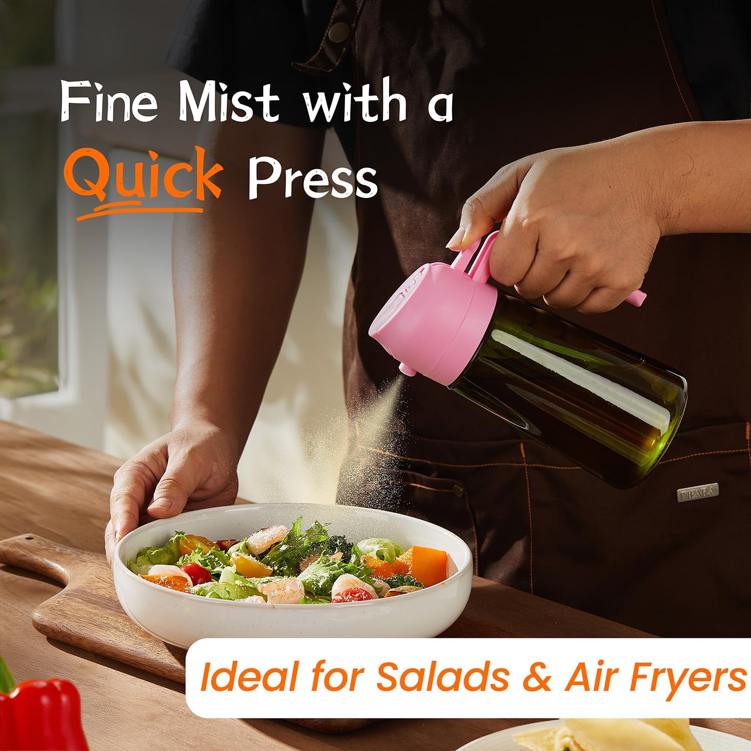 TrendPlain - Original 16oz/470ml Olive Oil Dispenser Bottle for Kitchen Gadgets and Air Fryer