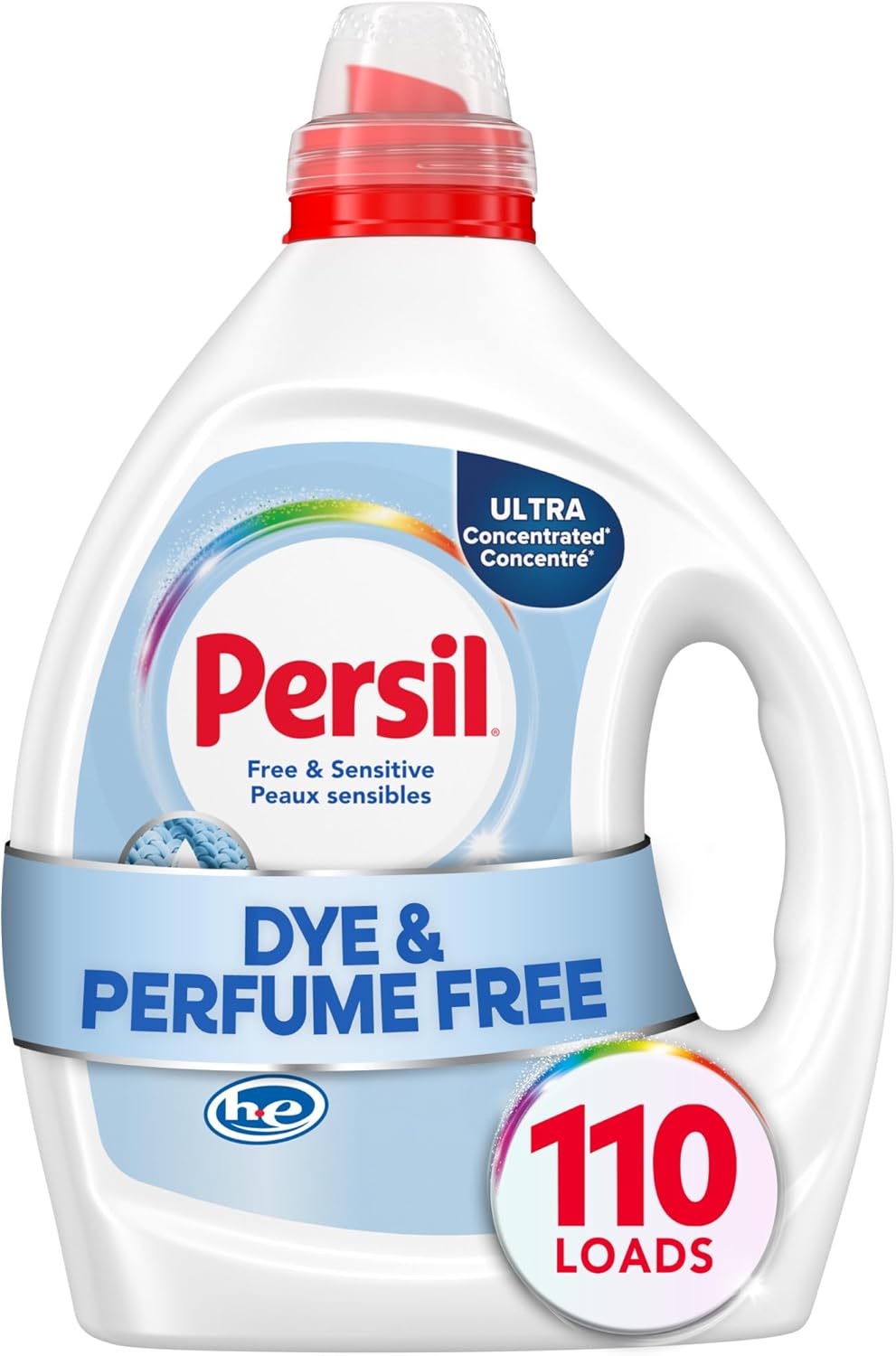 Persil Free & Sensitive Liquid Laundry Detergent, Unscented and Hypoallergenic for Sensitive Skin