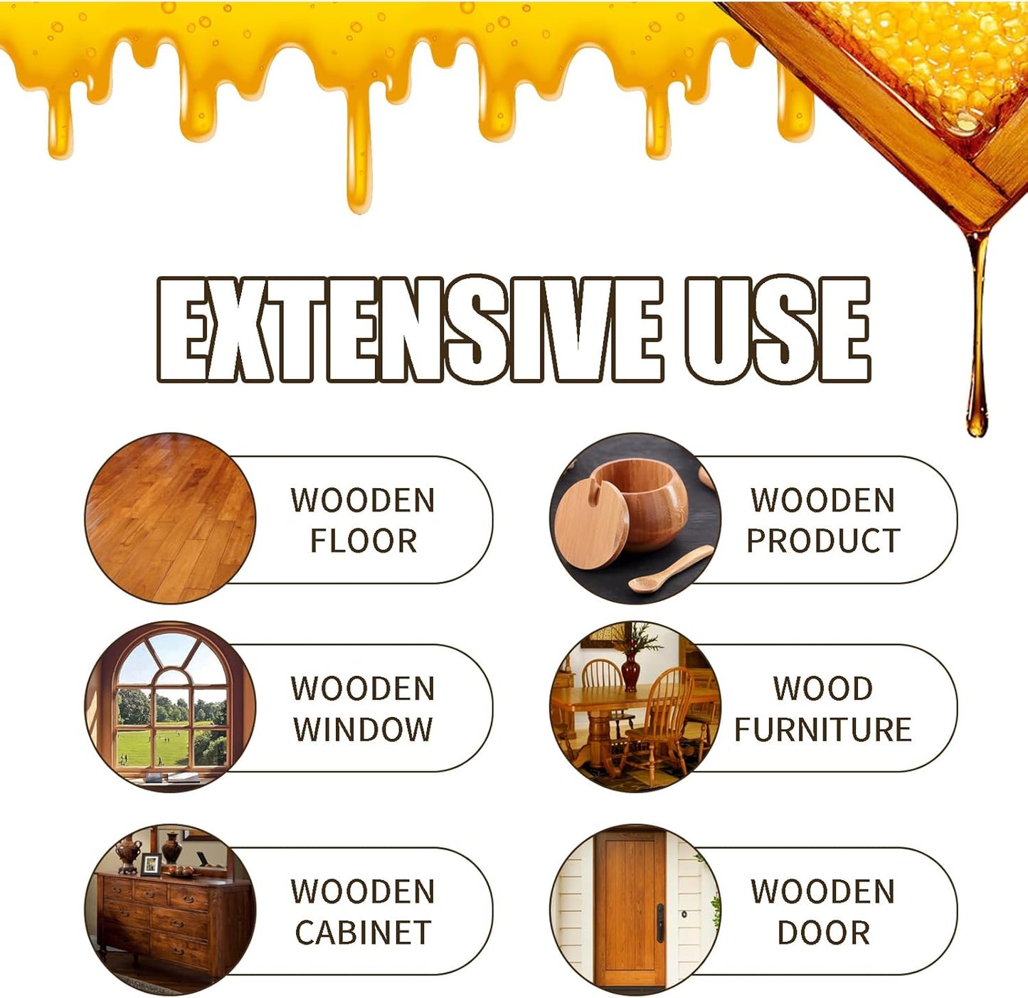 Beeswax Spray Cleaner with Sponge & Towel for Wood Furniture, Natural Beeswax Care For Wood Floors