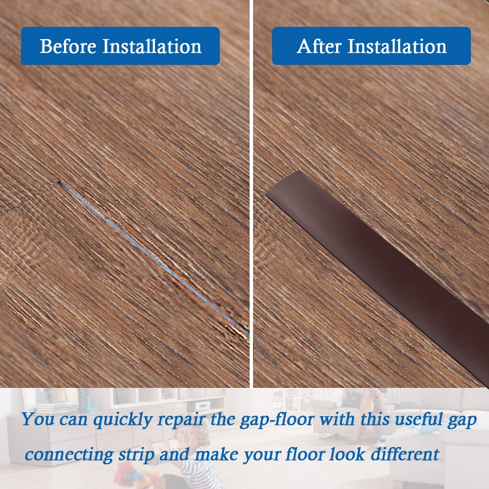Floor Transition Strip Self Adhesive Floor Cover Strips Laminate 2" Wide Vinyl Flat Divider
