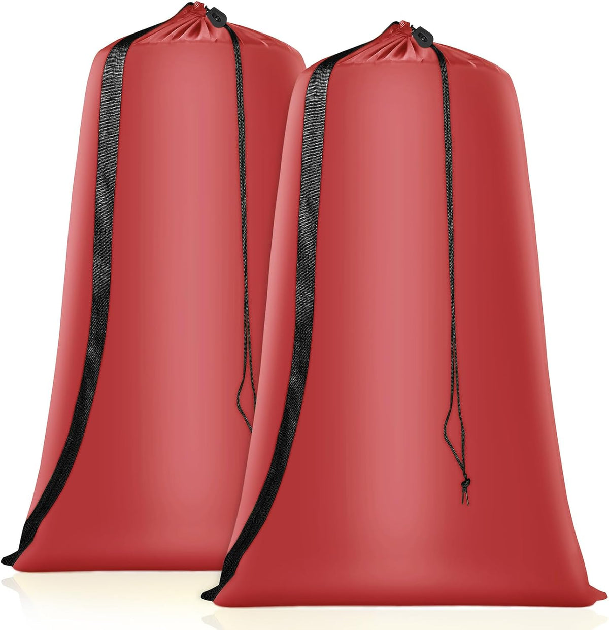 Heavy Duty Laundry Bag 2 Pack XL Nylon Laundry Bags with Straps, Washable Large Dirty Clothes