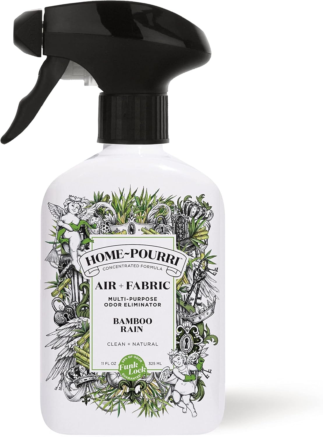 Home-Pourri Air + Fabric Multi-Purpose Odor Freshener Spray, Bamboo Rain, 11 Fl Oz - Jasmine