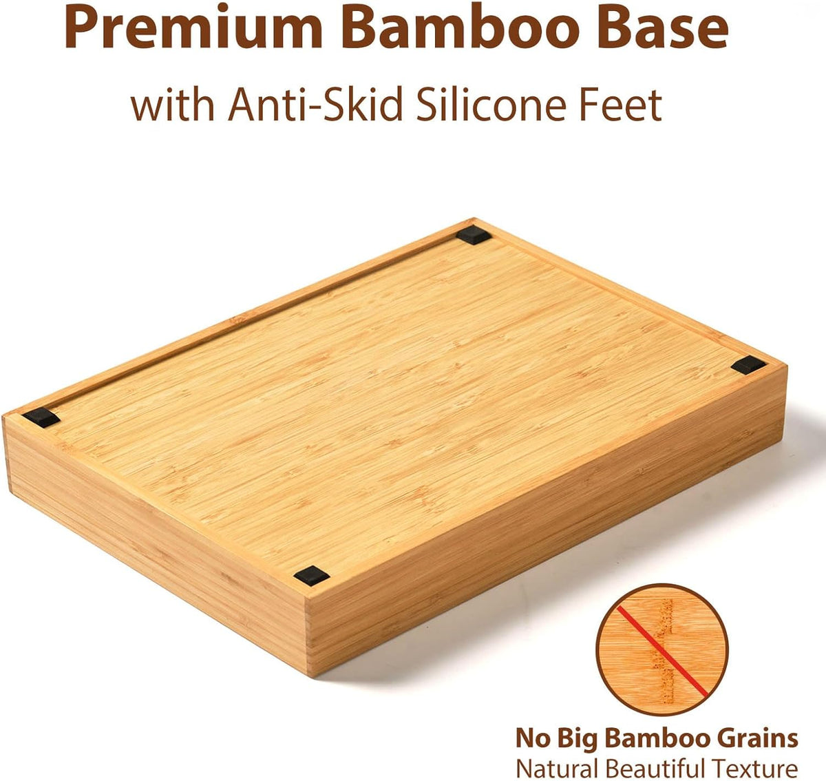 Umilife Bamboo Kitchen Drawer Organizer, 9 Inch Silverware Utensils Tray Holder for Small Drawer