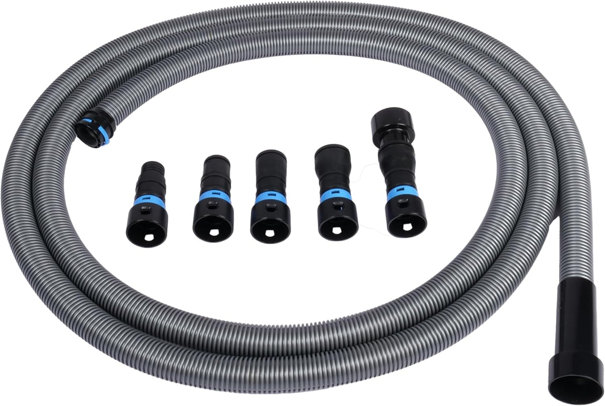 Cen-Tec Systems 94709 Quick Click 16 Ft. Hose for Home and Shop Vacuums with Expanded Multi-Brand
