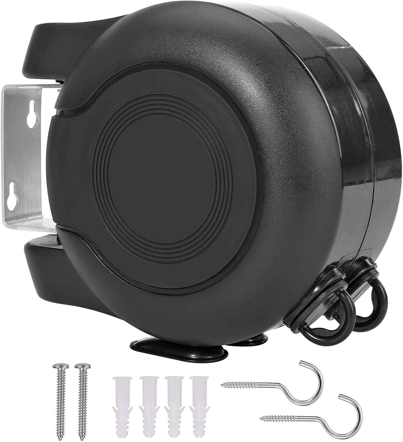 Retractable Double Clothesline – 49 ft x 2 Heavy Duty Clothes Line for Indoor & Outdoor Use, Dual