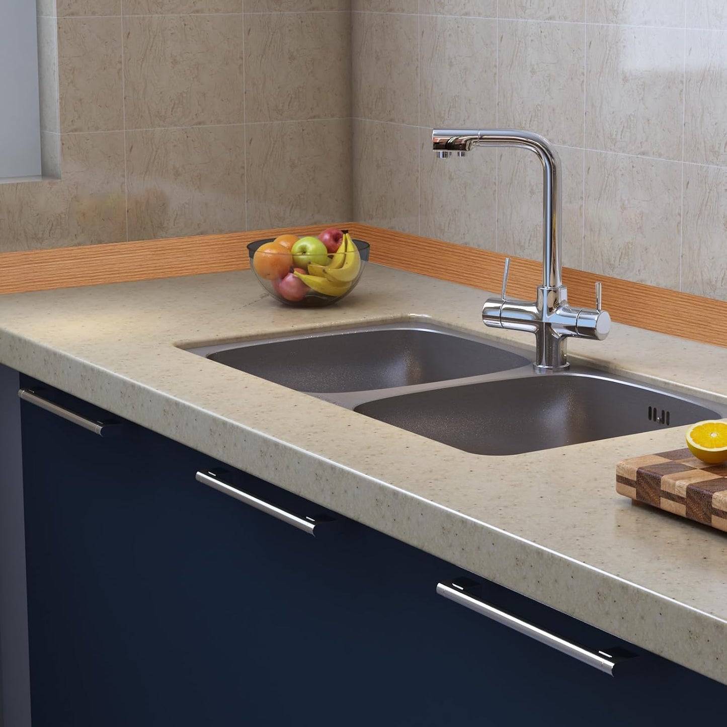 Floor/Door Flat Transition Strip & Self Adhesive Vinyl Edge Trim - Laminate Gap Covering Joining