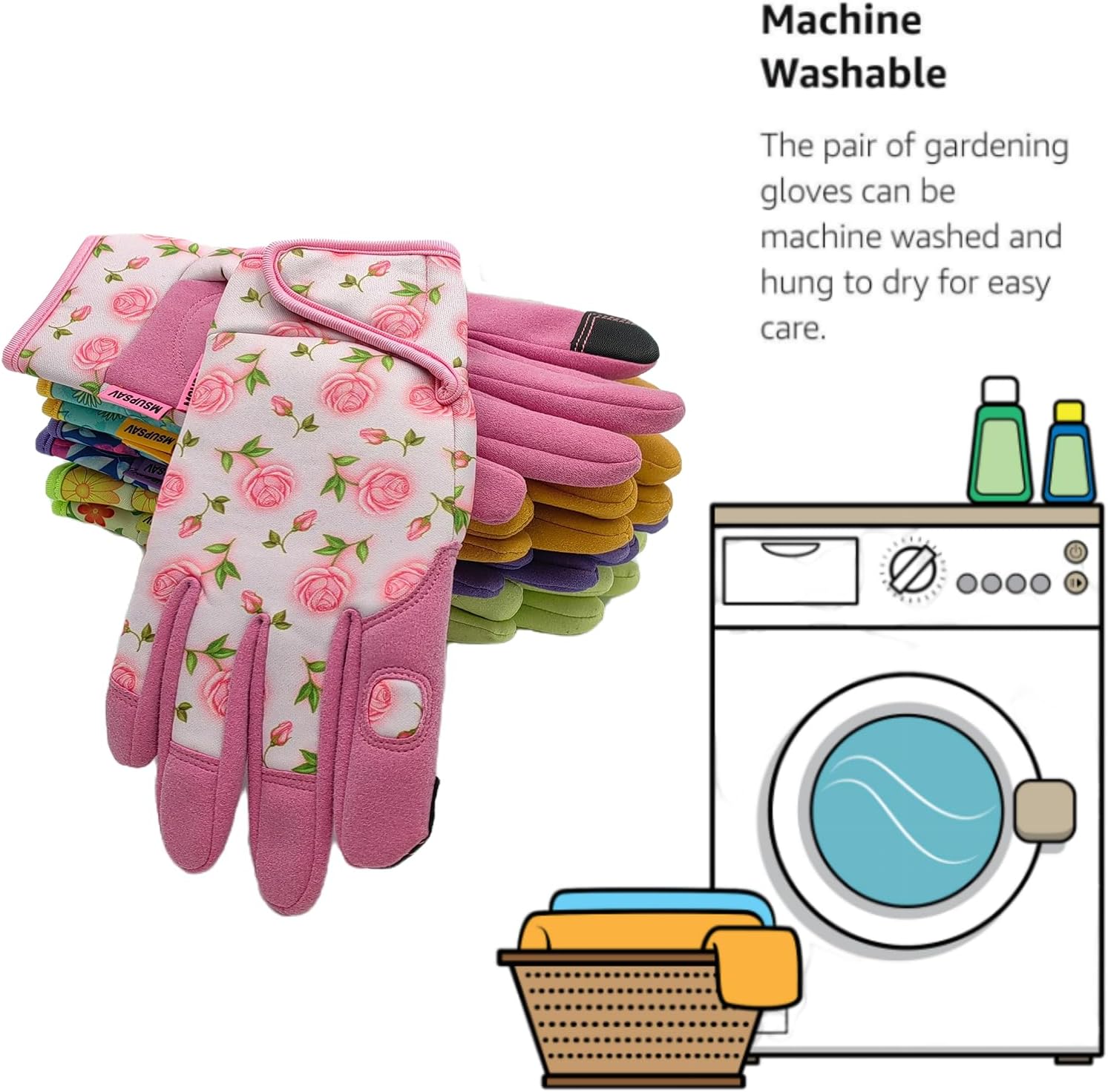 Thorn Proof&Puncture Resistant Gardening Gloves with Grip,Garden Gloves for Women, Leather Work