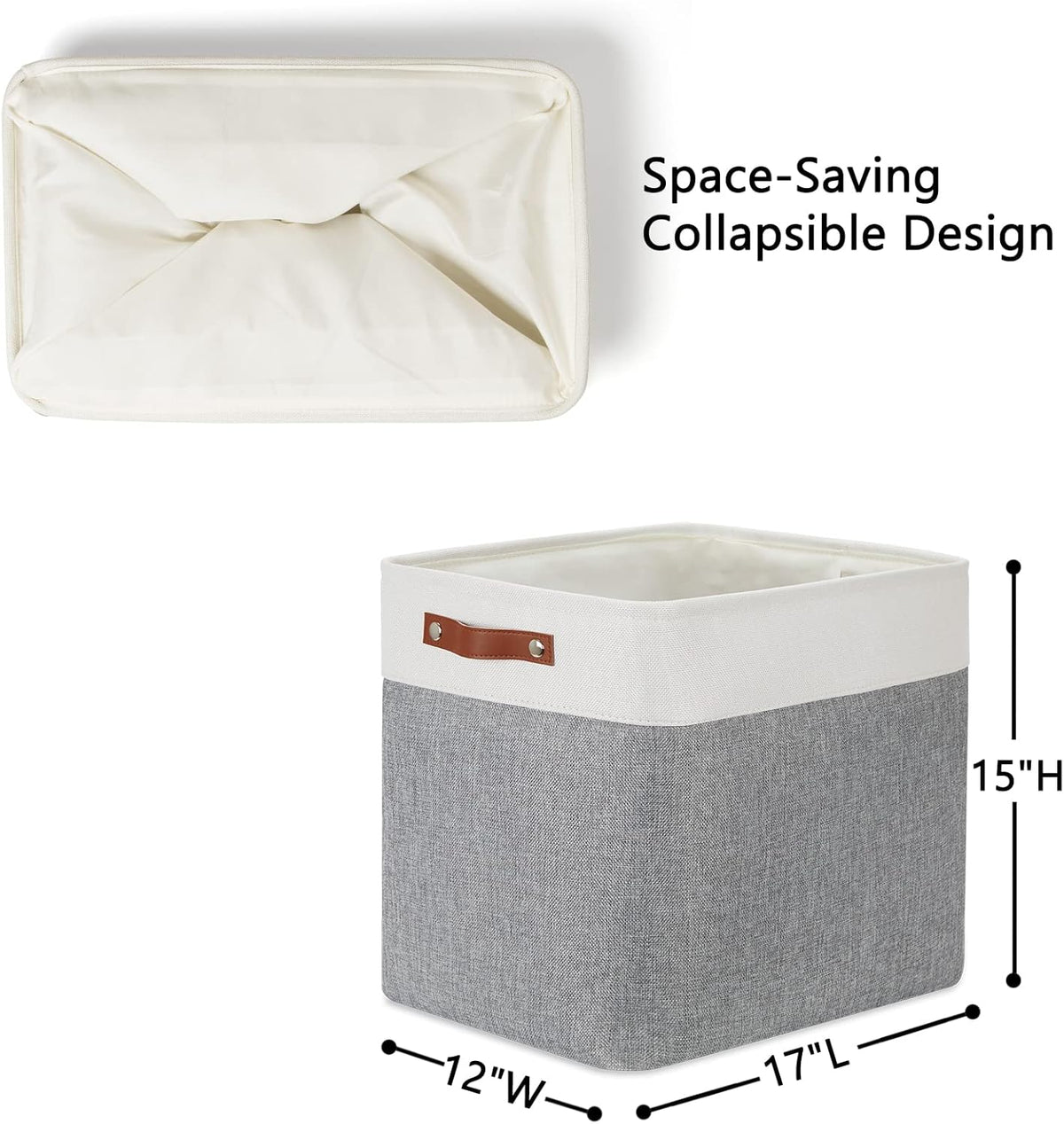 DULLEMELO Extra Large Storage Baskets, Fabric Storage Bins for Organizing Shelves Nursery Toys