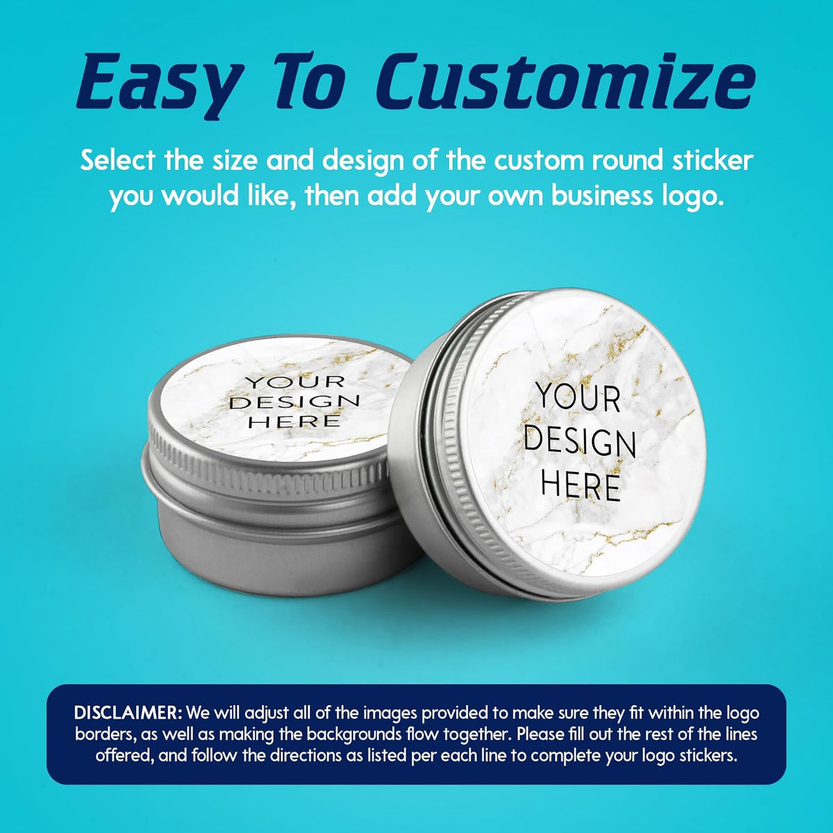 100 Custom Vinyl Stickers - Upload Your own Image, Text, Design, Logo - Personalized Logo Labels