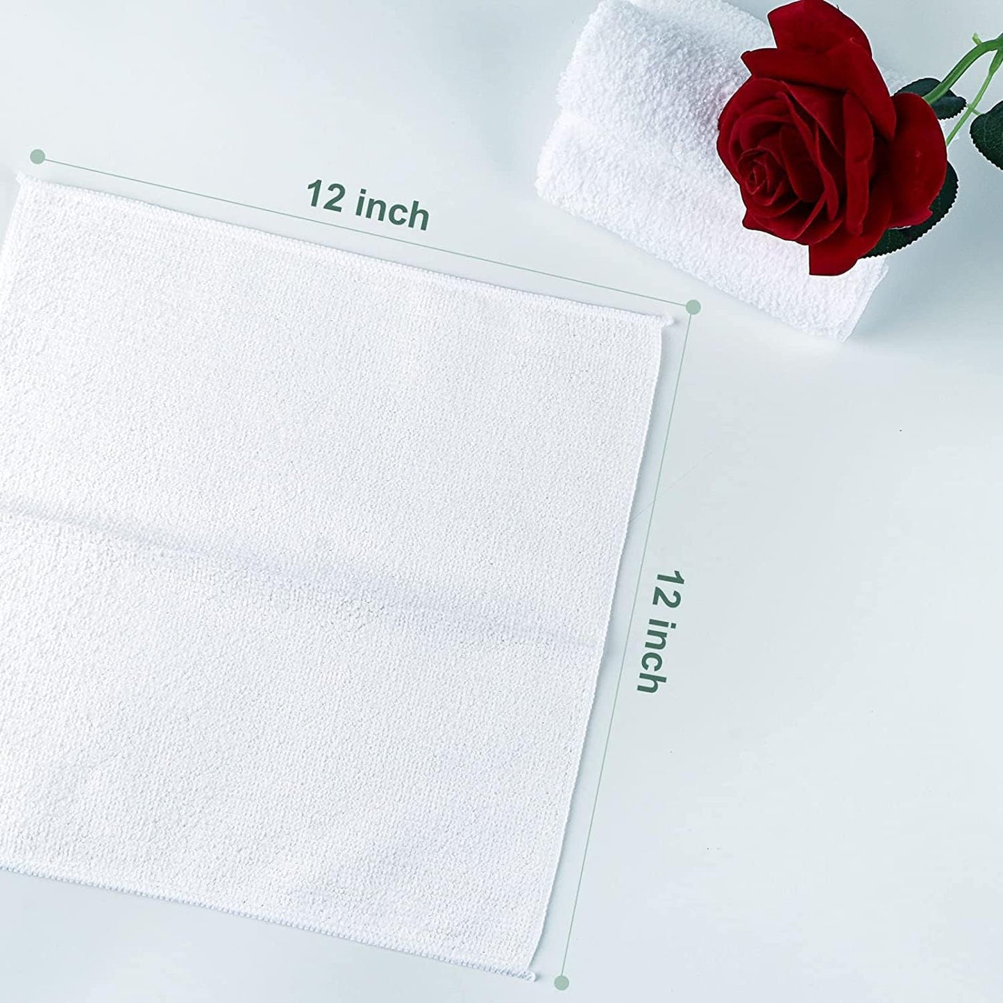 Orighty Washcloths Bulk Towels Set 50 Pack, Highly Absorbent and Soft Feel Microfiber Face Cloths
