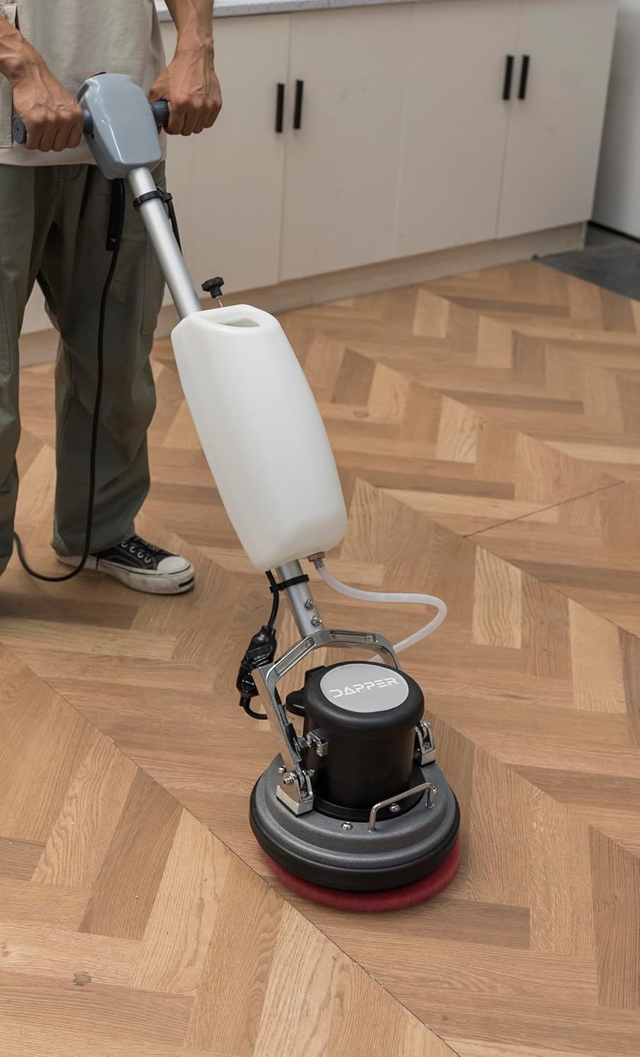 10" Heavy-duty Multi-Functional Floor Buffer Polisher Machine - Clean, Buff, Scrubb and Polish with