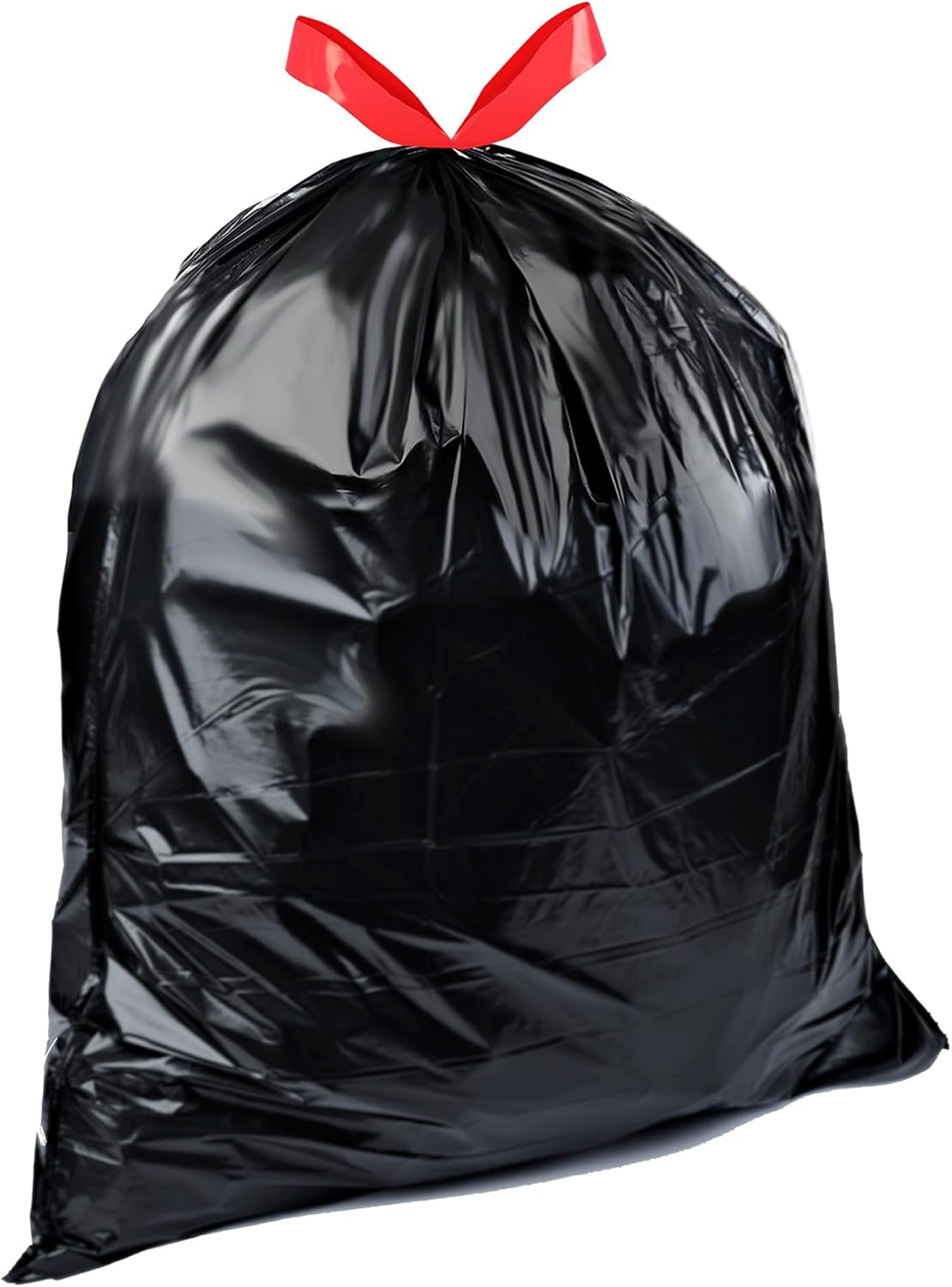 Amazon Basics 39 Gallon Lawn & Leaf Heavy Duty Drawstring Trash Bags, 20% Post Consumer Recycled