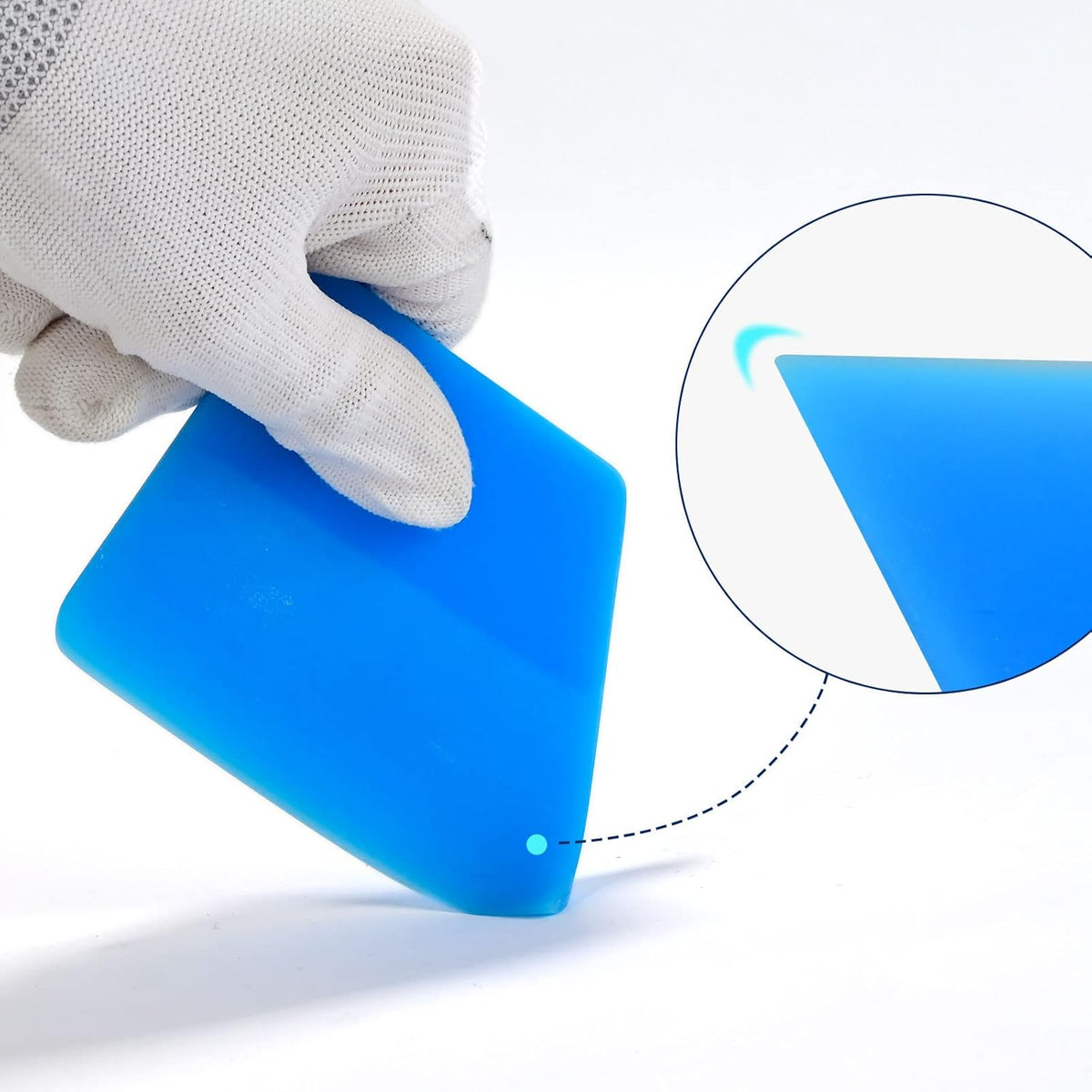 NEWISHTOOL Soft PPF 5in1 Blue Set - Anti-Scratch Rubber Squeegee Kit for Car Vinyl Wrap Tint Film