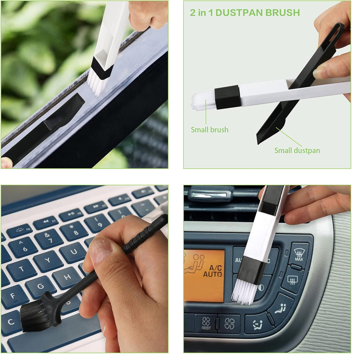 8 Pack Grout Cleaner Brush, Hand-held Groove Gap Cleaning Tools Tile Joint Scrub Brush to Deep