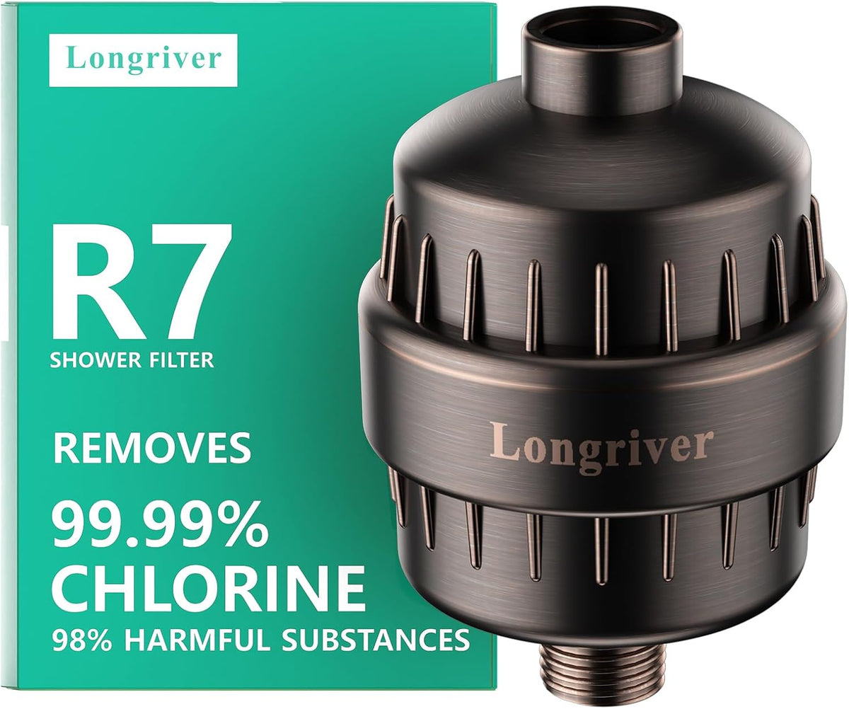R7 Shower Filter High Put Shower Water Filter for Hard Water 99.99% Remove Chlorine, Heavy Metals