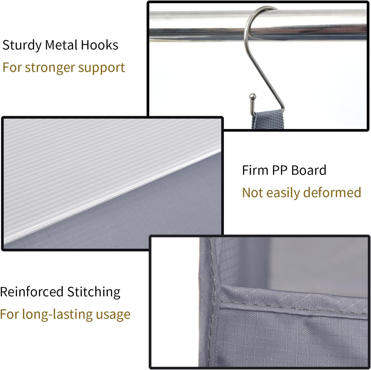 GRANNY SAYS 4-Shelf Hanging Organizer, Closet Hanging Shelves, Closet Hanging Storage Organizers