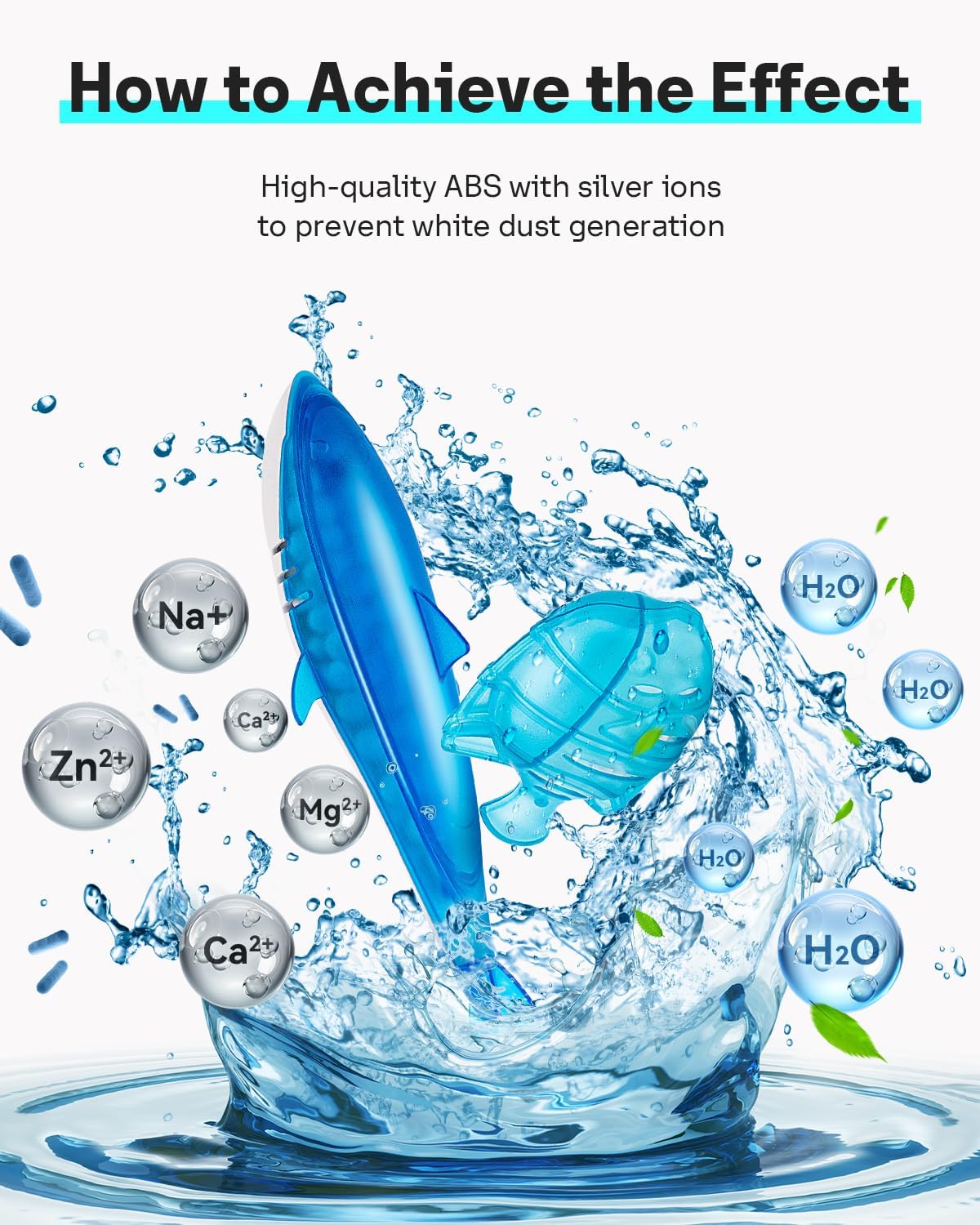 Leemone Humidifier Cleaner Float Shark & Fish -Humidifier Accessories Compatible with All