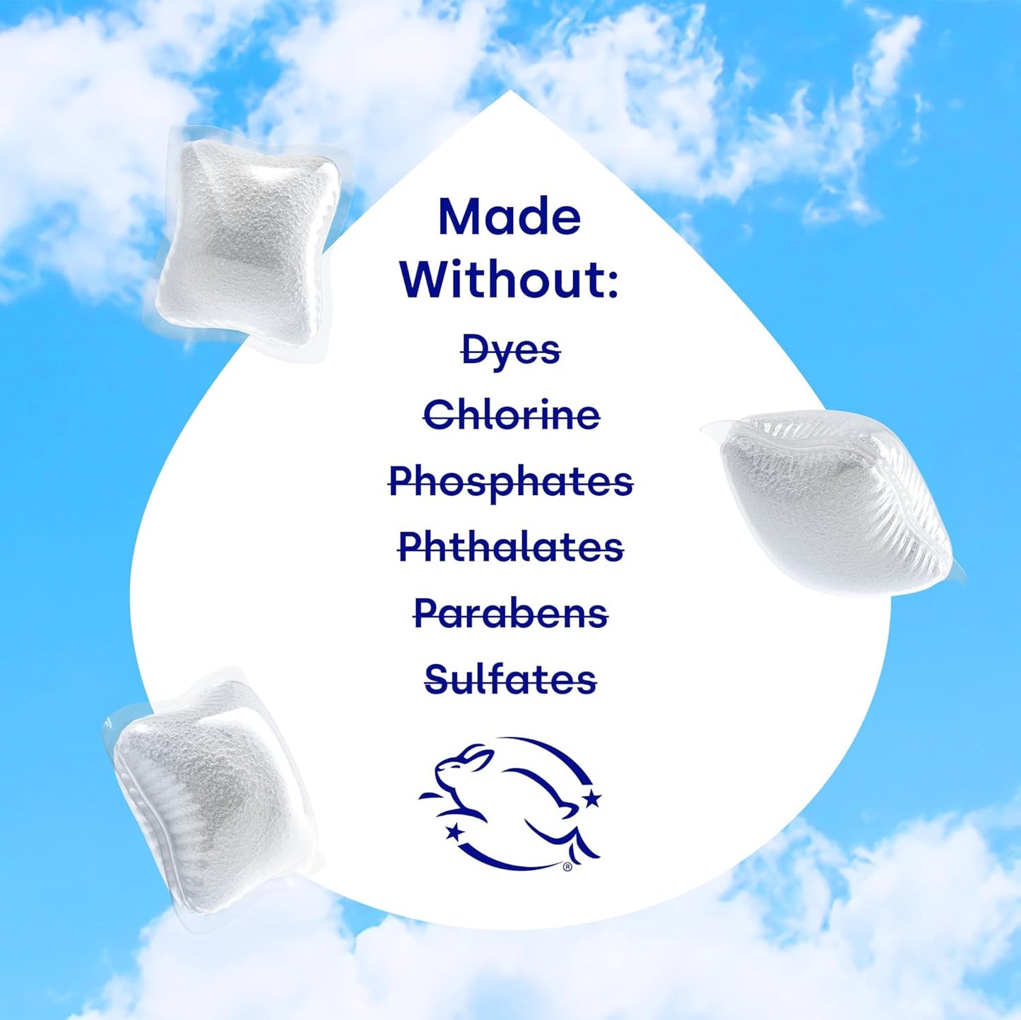 Dropps UltraWash Dishwasher Pods, Unscented (64 Count) - Biobased Power Deep Clean Dishwasher