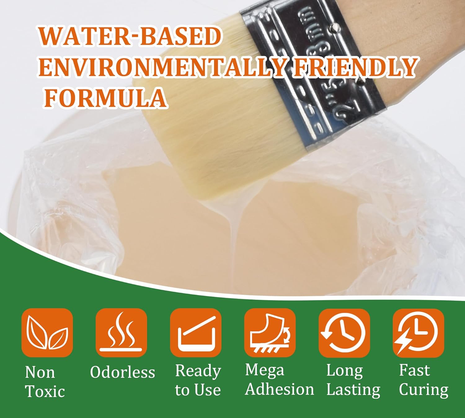 Waterproof Sealant 70oz, Transparent Waterproof Coating for Roof, Floor, Window, Bathroom