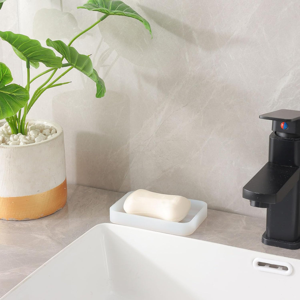 Silicone Kitchen Sink Organizer Tray for Multiple Usage,Easy Clean Sponges Holder for Kitchen