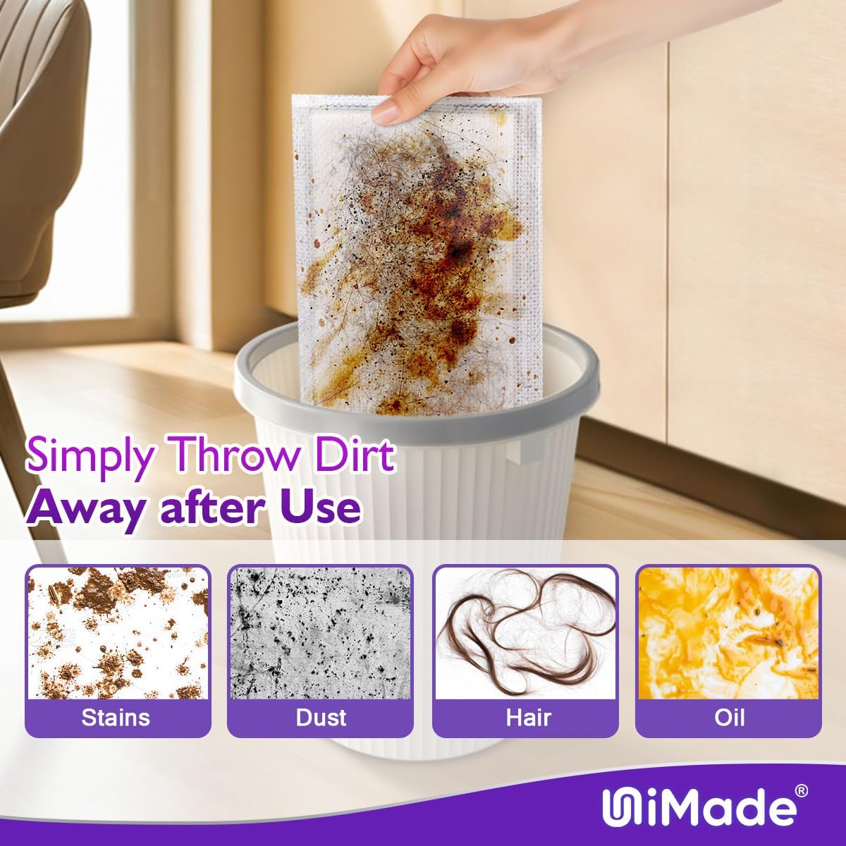 100 Count Mop Pad Refill Compatible with Swiffer WetJet, Disposable Multi-Layers Mopping Pads for