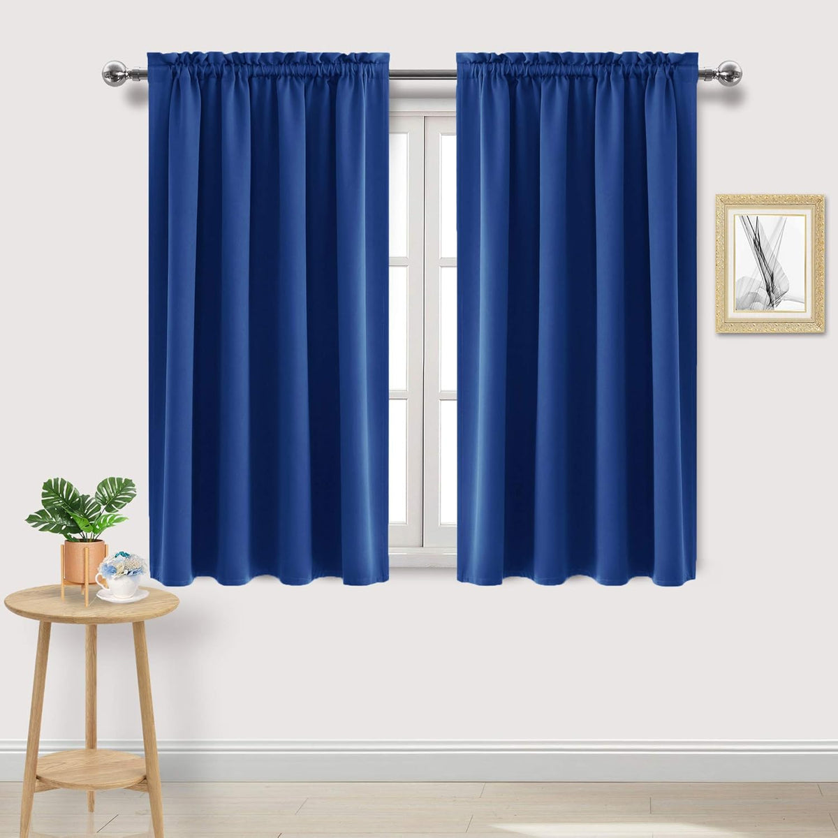 DWCN Blackout Curtains Room Darkening Thermal Insulated Bedroom Curtains Window Curtain Panels, 52
