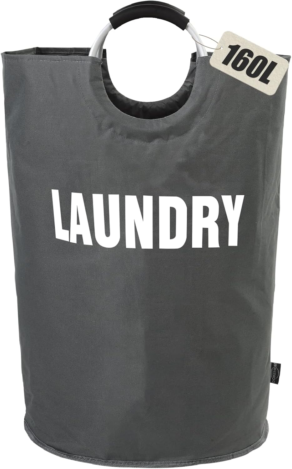 DOKEHOM 160L XX-Large Laundry Basket (7 Colors), Collapsible Laundry Bag, Foldable Laundry Hamper