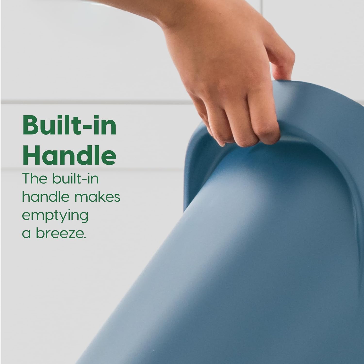 IRIS USA Small Trash Can Wastebasket with Handle, 6 Gallon / 24 Quart, 3-Pack, for Bathroom
