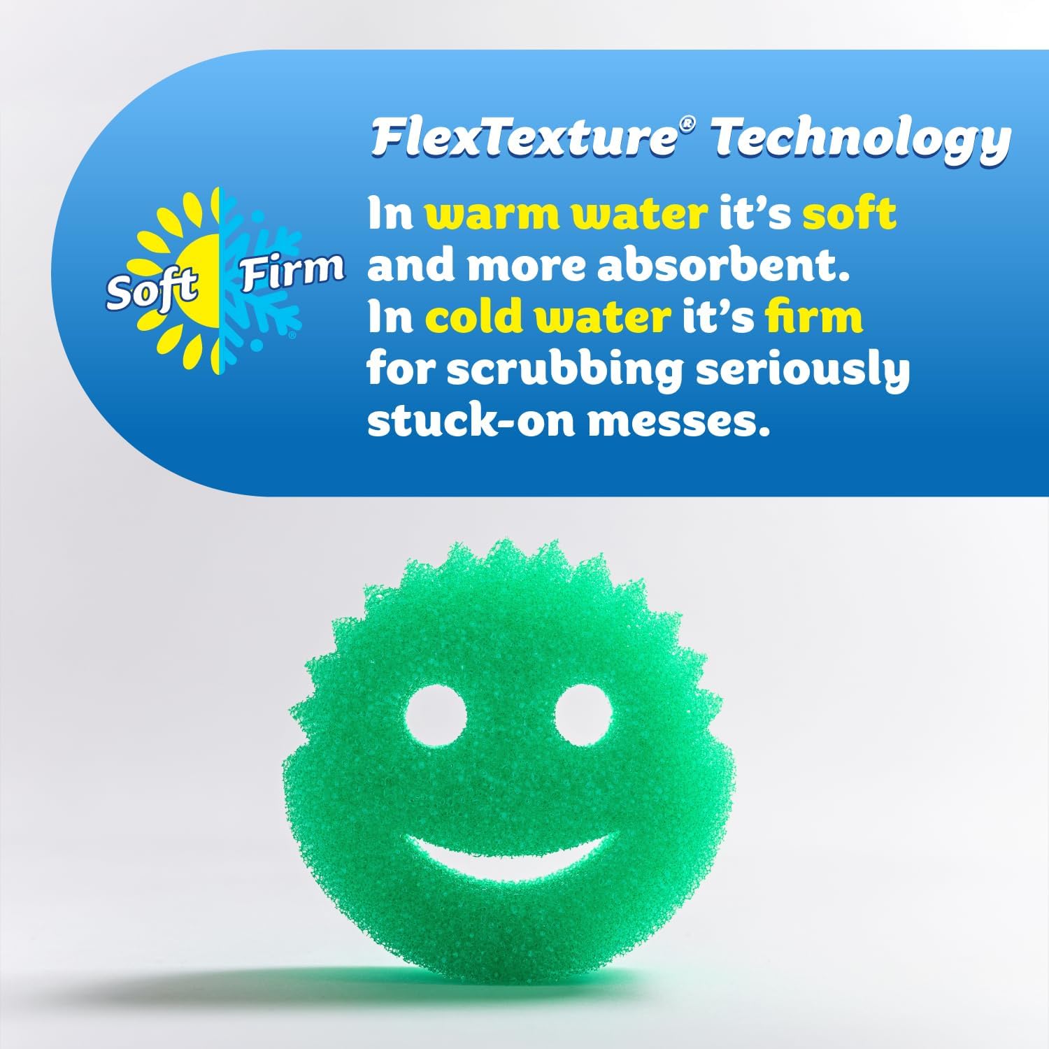 Scrub Daddy Scratch-Free Multipurpose Kitchen Sponges - Bulk Dish Sponges for Kitchen, Bathroom