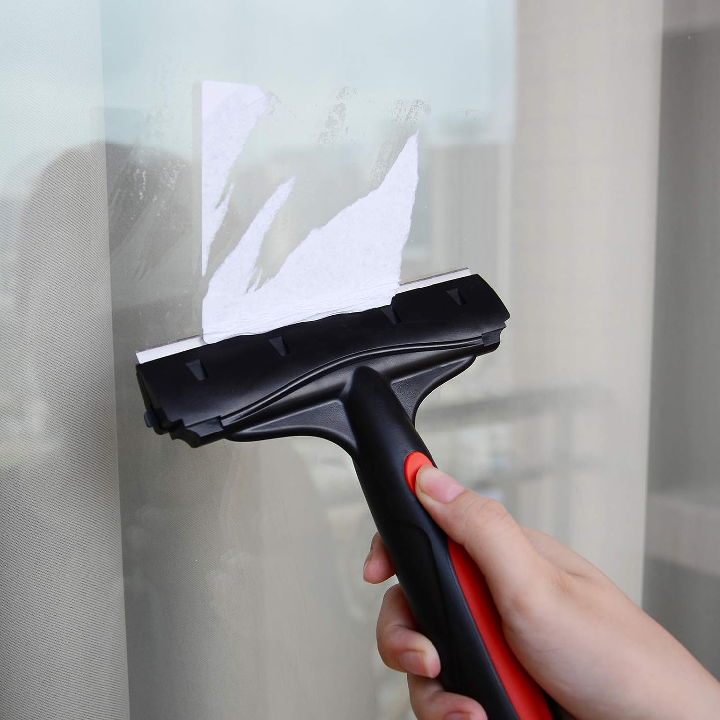 EHDIS Razor Blade Scraper, 6" Scraper Adhesive Remover Tool with 10 Double-Edge Blades for Cleaning