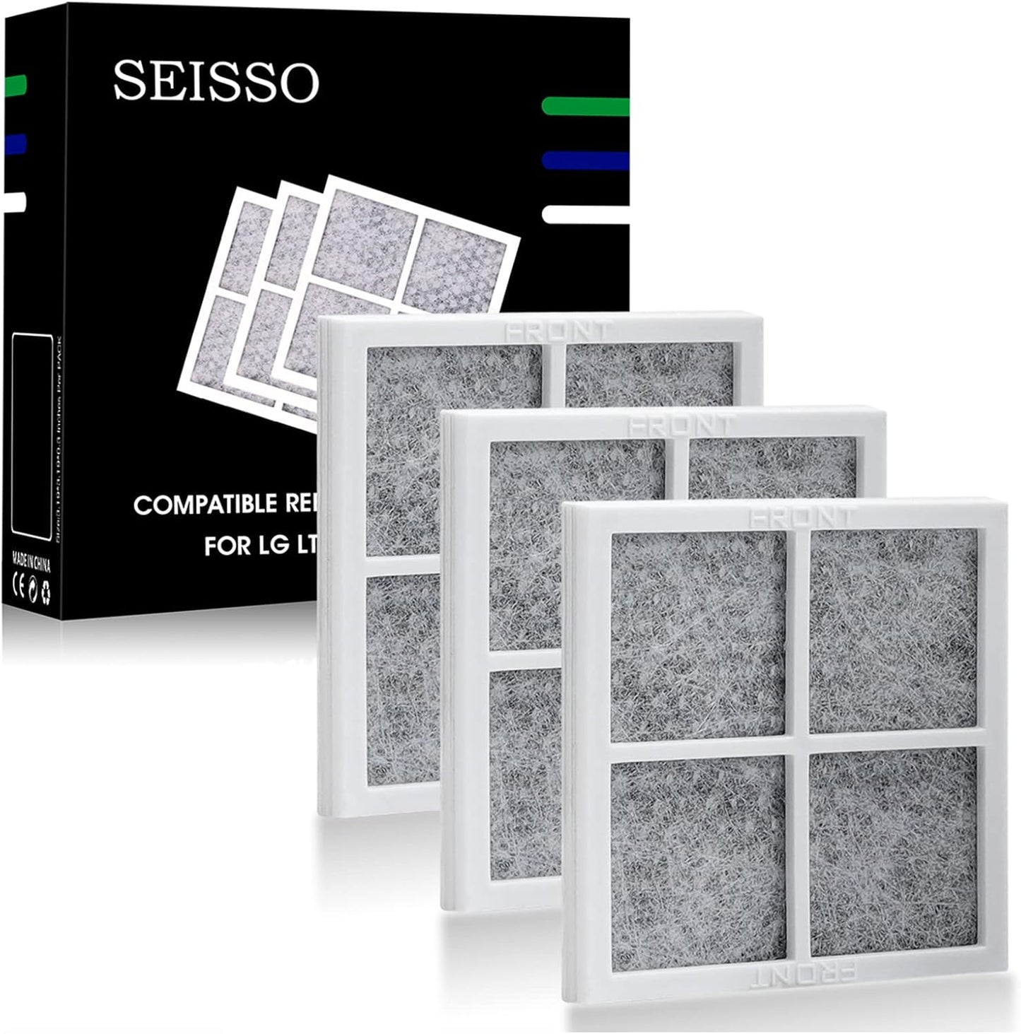 SEISSO LT120F Fresh Refrigerator Air Filter Replacement for LG, Compatible with Kenmore - Freshen