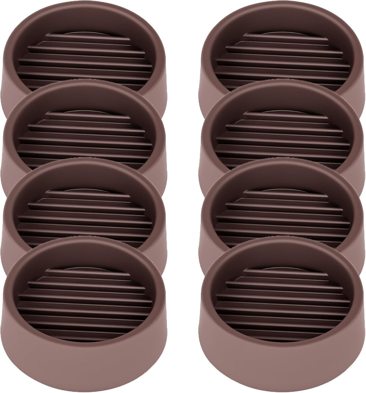 Non Slip Furniture Pads, 1.5” Round Rubber Caster Cups, 8 Pcs Furniture Coasters, Anti-Slip