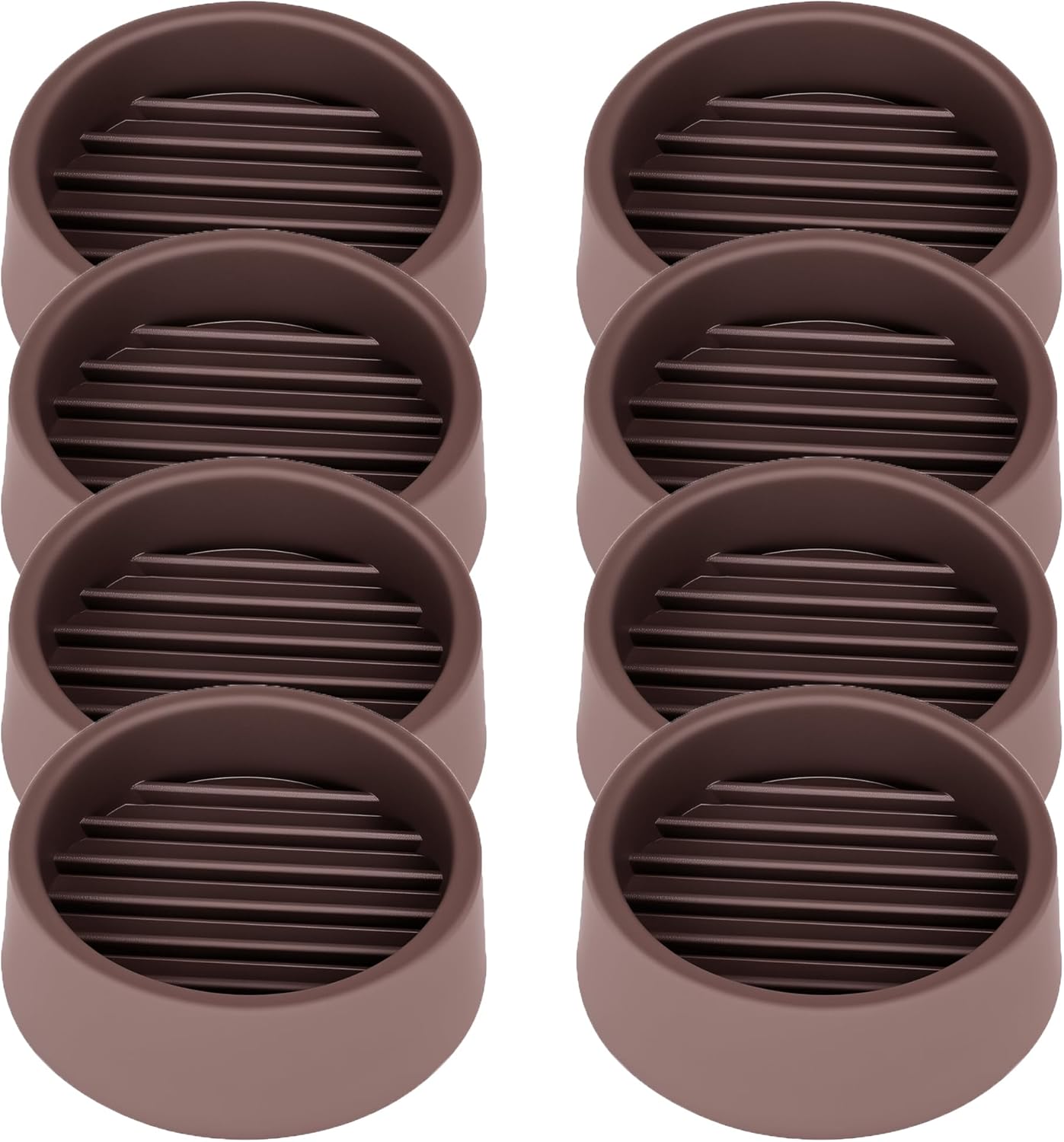 Non Slip Furniture Pads, 1.5” Round Rubber Caster Cups, 8 Pcs Furniture Coasters, Anti-Slip