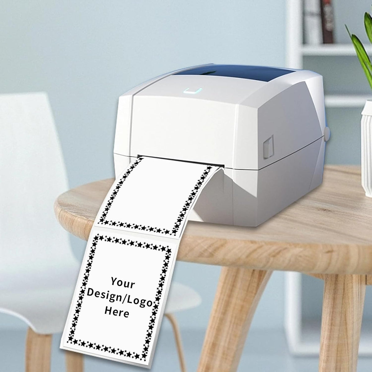 4×6 Inch White Removable Thermal Labels,Waterproof Thermal Label Stickers,200 Sheets per Roll with