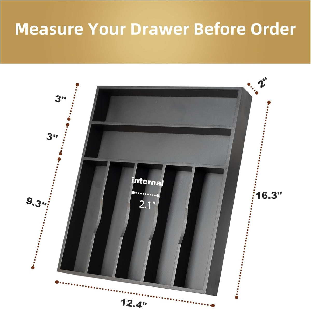 Silverware Organizer Kitchen Drawer Organizer Utensil Organizer Bamboo Silverware Holder Cutlery